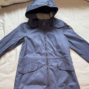 Bench Women's Navy Hooded rain Anorak Jacket
